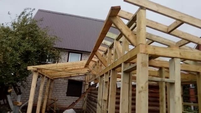 Видео№4 каркас крыши. смотреть онлайн