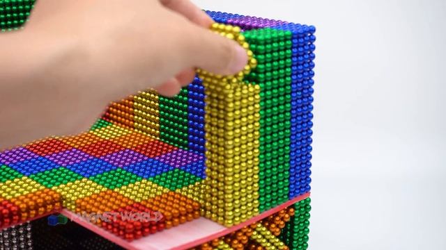 DIY - How To Build Mini House Model From 100000 Magnetic Balls ( Satisfying ) | Magnet World 4K смотреть онлайн