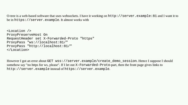 Apache proxy, ws vs. wss and https смотреть онлайн