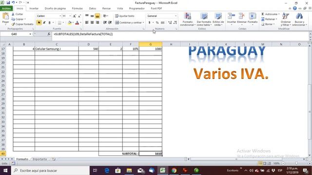 Formato Prototipo de Factura en Excel para Paraguay смотреть онлайн