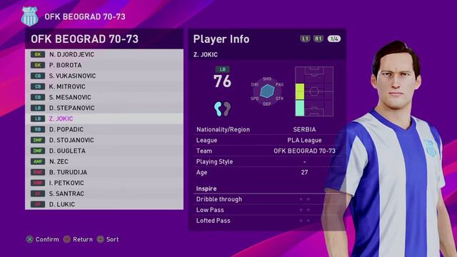 eFootball PES 2020: OFK Beograd 1970-1973 Classic - "The Romantics" смотреть онлайн