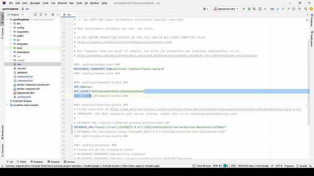 Где объявляются переменные окружения в Symfony смотреть онлайн