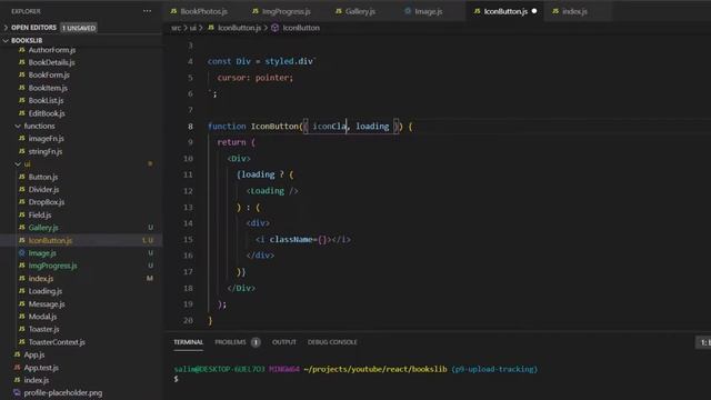 Tracking uploaded images progress with firebase & react - book app #9 смотреть онлайн