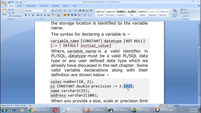 ORACLE UNIT 4 LECT 4 смотреть онлайн