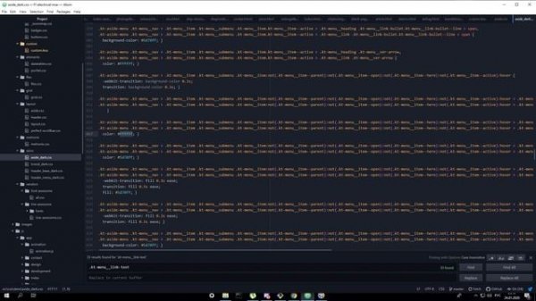 Меняем цвет меню при наведении в Metronic