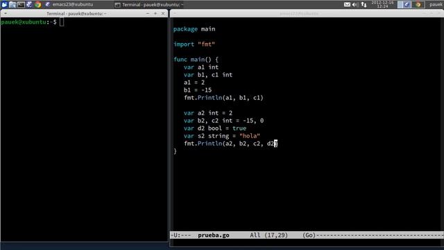 Go - Declaración de Variables смотреть онлайн