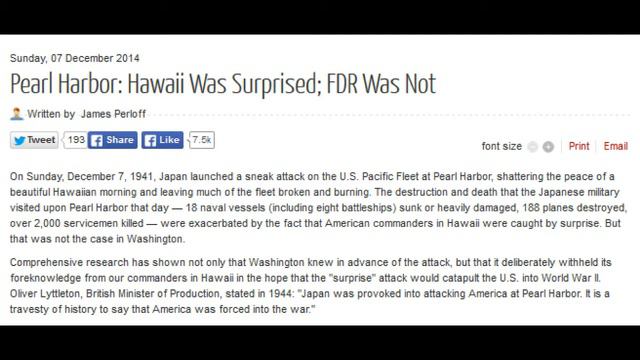 Pearl Harbor: Hawaii Was Surprised; FDR Was Not смотреть онлайн