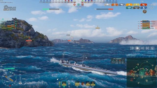 Okhotnik 7 Kills & 125k Damage | World of Warships Gameplay смотреть онлайн