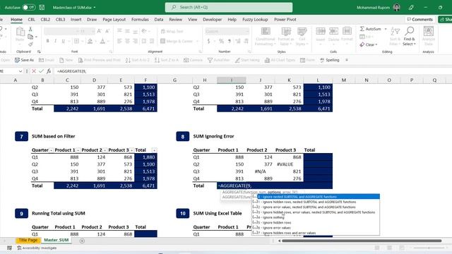 11 Techniques of SUM Function in Excel смотреть онлайн