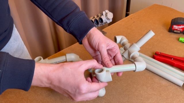 Украшение для интерьера из полипропиленовых труб. Светильник из труб. Новогодняя версия DIY смотреть онлайн