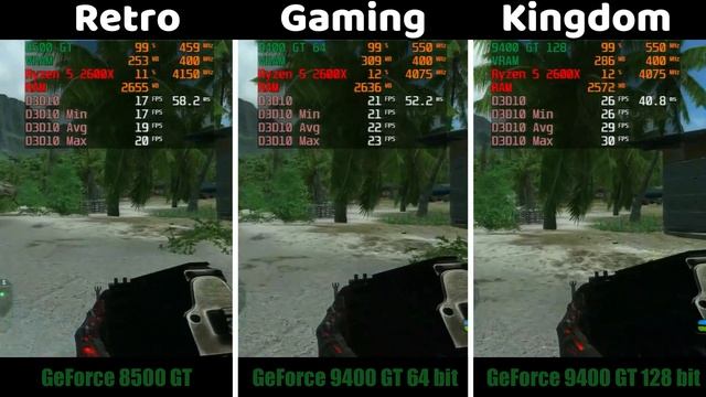 GeForce 8500 GT vs GeForce 9400 GT Test In 12 Games (No FPS Drop - Capture Card) смотреть онлайн