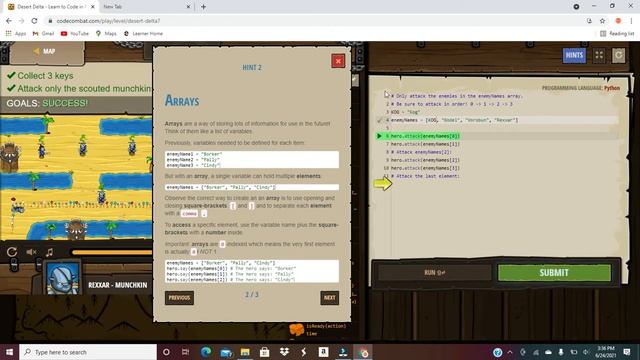 Desert Delta and Goal Keeper in Python codecombat смотреть онлайн
