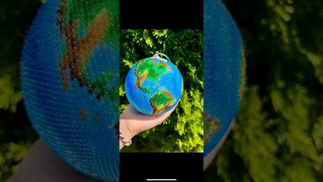 Глобус из бисера 10 см смотреть онлайн