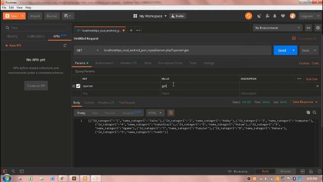 Testing JSON dengan menggun4kan Postman смотреть онлайн