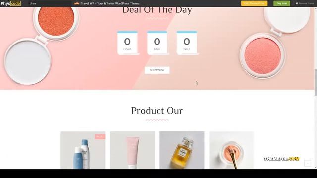 Cosmetic and Beauty Shop WordPress WooCommerce Theme skincare perfume Easy Create Website смотреть онлайн