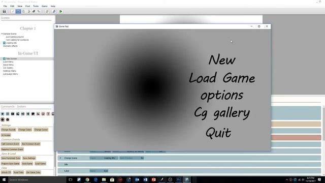 Visual Novel Maker Tutorial - Custom Menus - Episode 6 смотреть онлайн