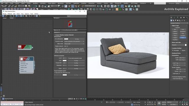 Creating Infinite color background with Corona Shadow Catcher Material смотреть онлайн