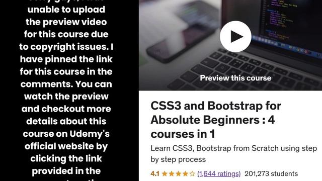 CSS3 and Bootstrap for Absolute Beginners : 4 courses in 1 смотреть онлайн