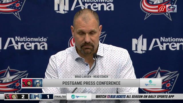 Brad Larsen on using this time to try out different line combinations смотреть онлайн