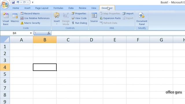How To Add Developer Tab in Excel смотреть онлайн