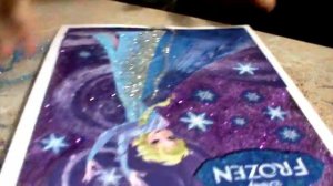 Набор Картинки из блёсток. Делаем картинки с глиттер. Снеговик и Эльза.