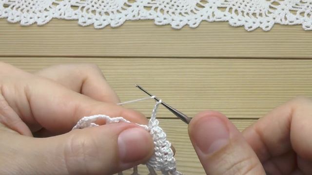 Ажурная КАЙМА крючком МАСТЕР-КЛАСС по вязанию ЛЕНТОЧНОГО КРУЖЕВА Crochet Ribbon Lace Border смотреть онлайн