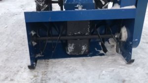 Снегоуборщик СП-1 ( работа Мотоблока ЗУБР со снегоуборщиком