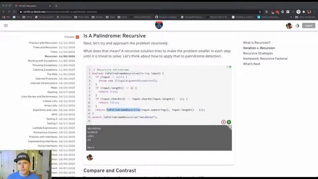 CS 125 Fall 2020: Geoff's Lesson 52 Walkthrough смотреть онлайн