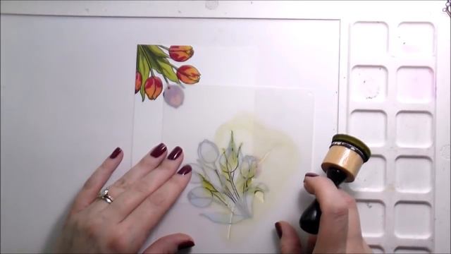Hero Arts Tulip Bouquet Color Layering Stencils 3 Ways: Molly Diagnosis смотреть онлайн