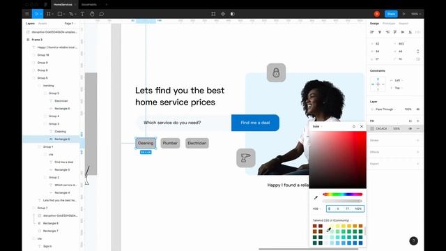 Figma Web Design Home Services Speed Art - 3/30 смотреть онлайн