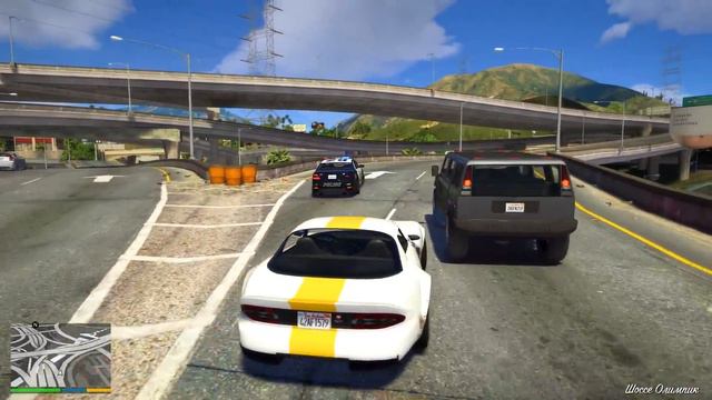 Что БУДЕТ если ЛОПНУТЬ ШИНЫ у ПОЛИЦЕЙСКОЙ МАШИНЫ?! (GTA 5) смотреть онлайн