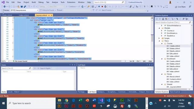 Lesson5 MVC 5 Bootstrap modifications to Contoso смотреть онлайн