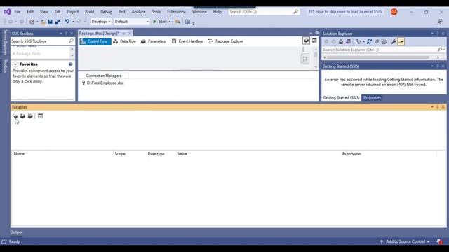 115 How to skip rows to load from excel SSIS смотреть онлайн
