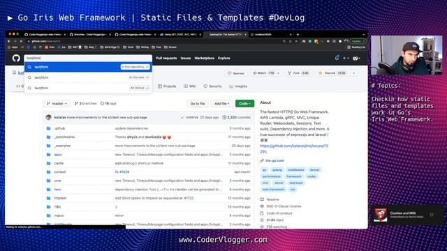 Go Iris Static Files & Templates #golang смотреть онлайн