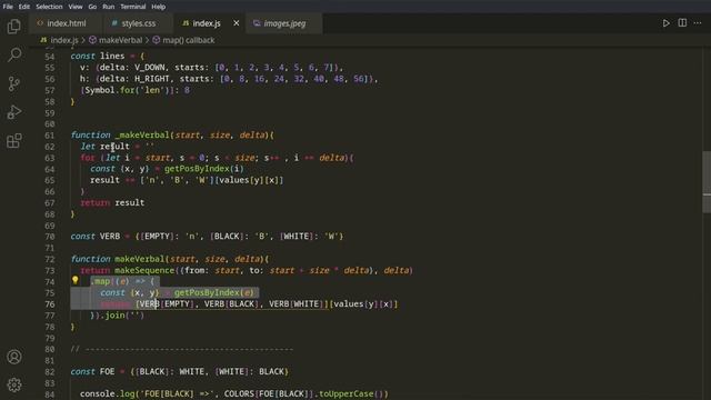 Пишем игру "Реверси" часть 6 - анализ позиций, применение регулярок и функций массива смотреть онлайн