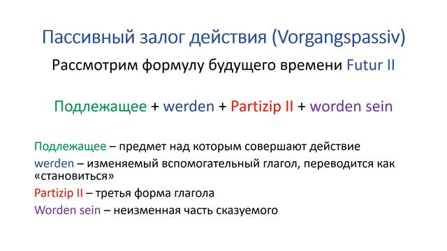 FuturumII Passiv смотреть онлайн