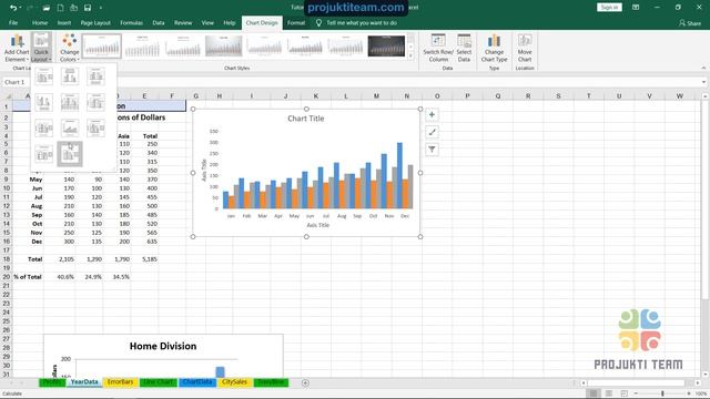 Microsoft Excel 2019 Bangla Tutorial 64 - Error-Bars-Gridline-Legends смотреть онлайн