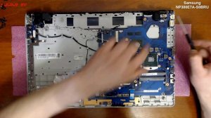 ? Samsung NP300E7A-S0BRU разборка , комплексная чистка , замена термопасты