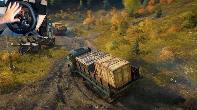 JOGANDO SNOWRUNNER NO VOLANTE G29 com o PRIMEIRO MOD 100% BRASILEIRO (Mamute BR- 1819) смотреть онлайн