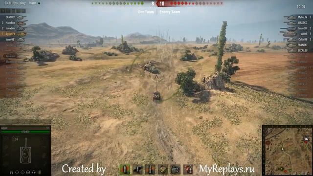WOT: Steppes - M6 - 3 frags смотреть онлайн