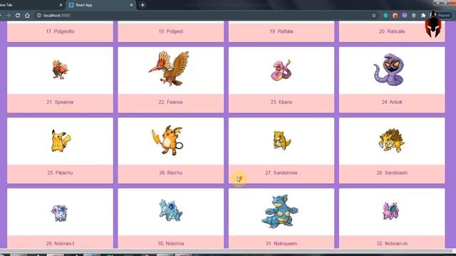 Pokedex using react.js | Material UI | react project смотреть онлайн