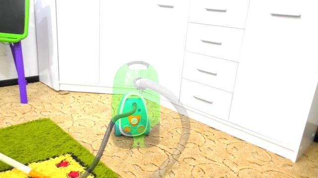 Учим цвета. Пылесос СЛОМАЛСЯ- Илья ремонтирует ВОЛШЕБНОЙ ПАЛОЧКОЙ! Мультики про пылесос. мама в ШОК смотреть онлайн