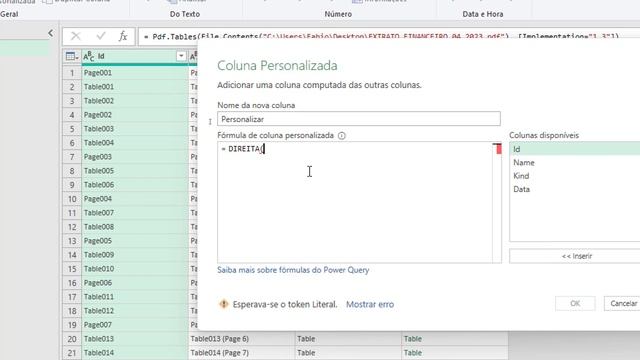 POWER QUERY - PDF Paginado para Tabela no Excel ou Power BI смотреть онлайн