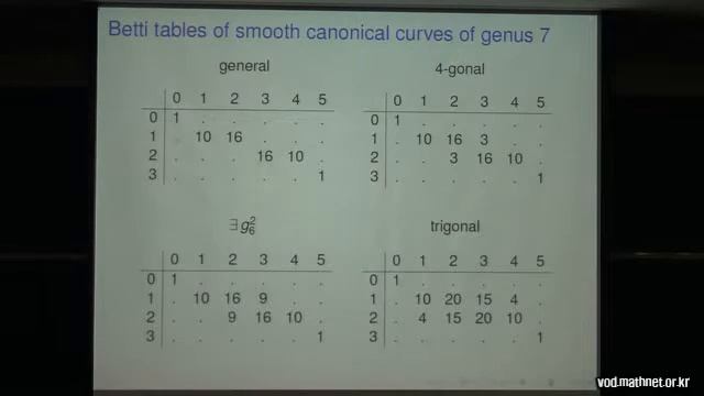 What graded Betti numbers can tell us? / Frank-Olaf Schreyer (Univ des Saarlandes) / 2016-09-22 смотреть онлайн