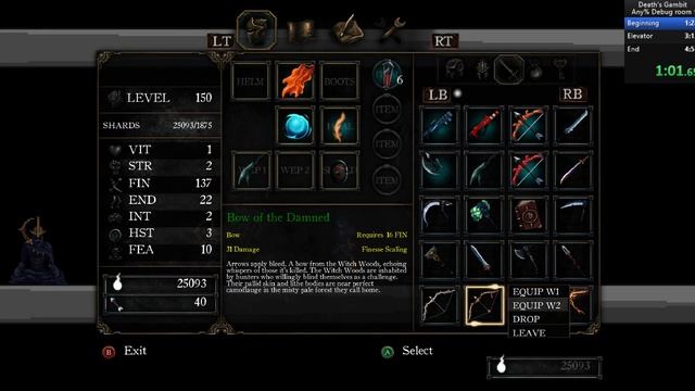 Death's Gambit Any% Debug room mode in 4m:43s [Previous PB] смотреть онлайн