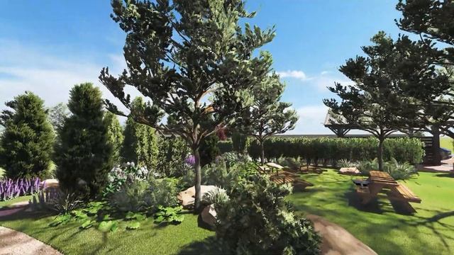 Участок в Ропше / Ландшафтный дизайн / Fashion Family Garden смотреть онлайн