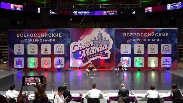 Cheerleading. Freestyle. Чир спорт. ВРС 2019 ЧИР-ФРИСТАЙЛ-ДВОЙКА Ишкова Милена, Рыбина Анна. смотреть онлайн
