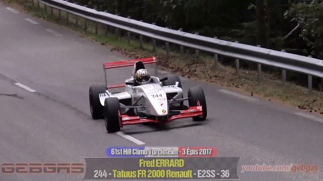 Tatuus FR 2000 Renault - Fred ERRARD - HILL CLIMB - 2017 - Turckheim-Trois Epis смотреть онлайн