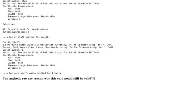 Software Engineering: How is this Java Keystore cert still valid? смотреть онлайн