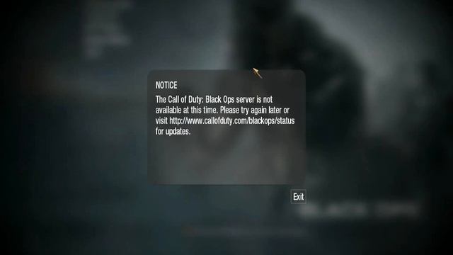 Call Of Duty:Black Ops MP Error "Server is not available at this time" смотреть онлайн